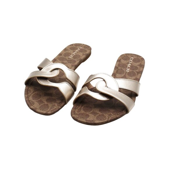 Coach ESSIE Women's Sandals - Gold - Picture 2 of 7